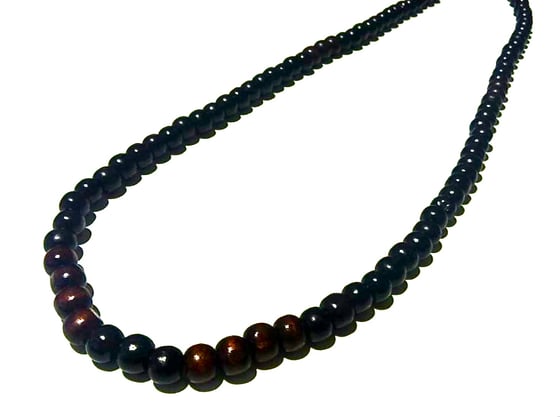 Image of wooden beaded necklace