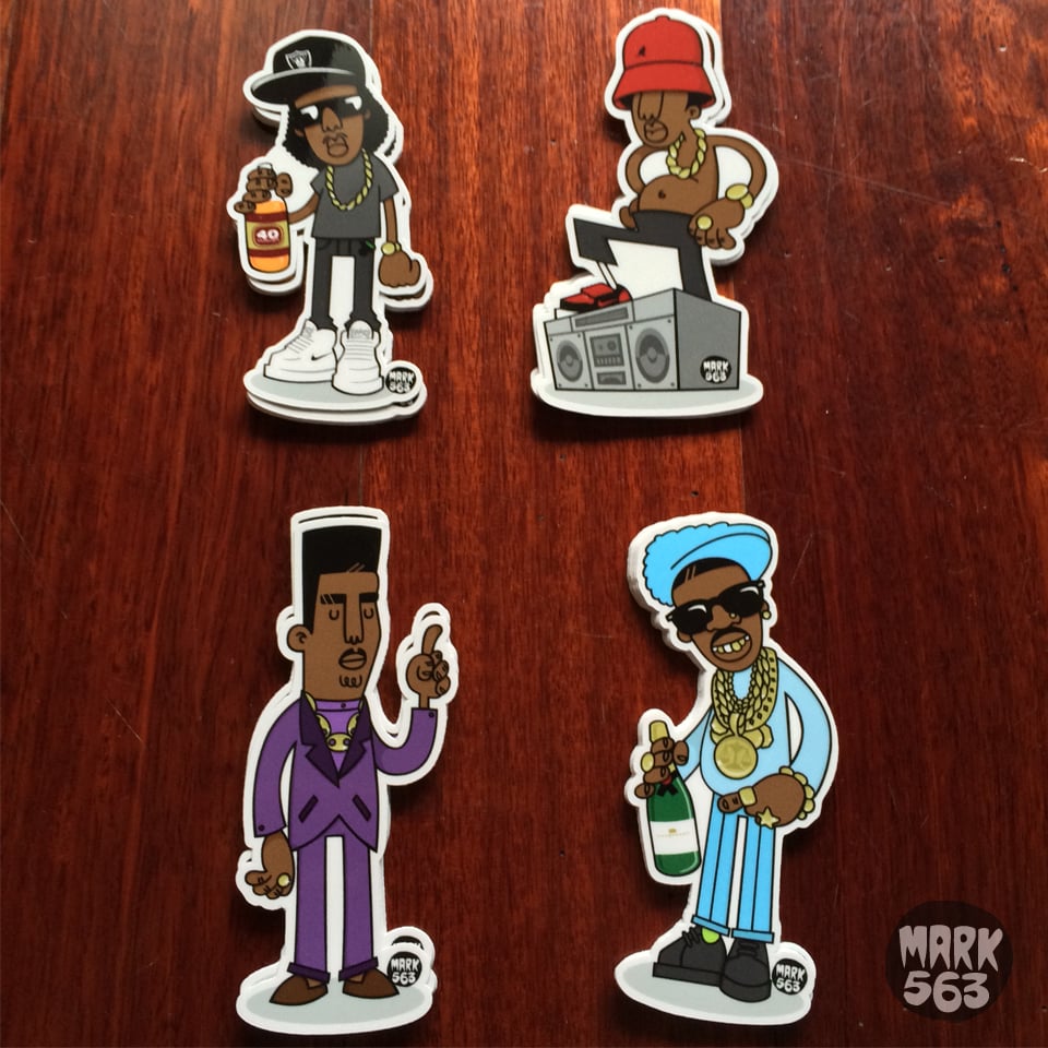 Sticker Pack: Evolution Of The B-Boy Series 1 feat. Eazy-E, LL Cool J, Big Daddy Kane & Slick Rick