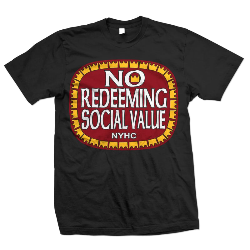 NYHC NO REDEEMIG SOCIAL VALUE Tシャツ 　サイズL Dead City Merchandise — No Redeeming Social Value