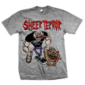 Image of SHEER TERROR "Bulldog Walker" Heather Gray T-Shirt