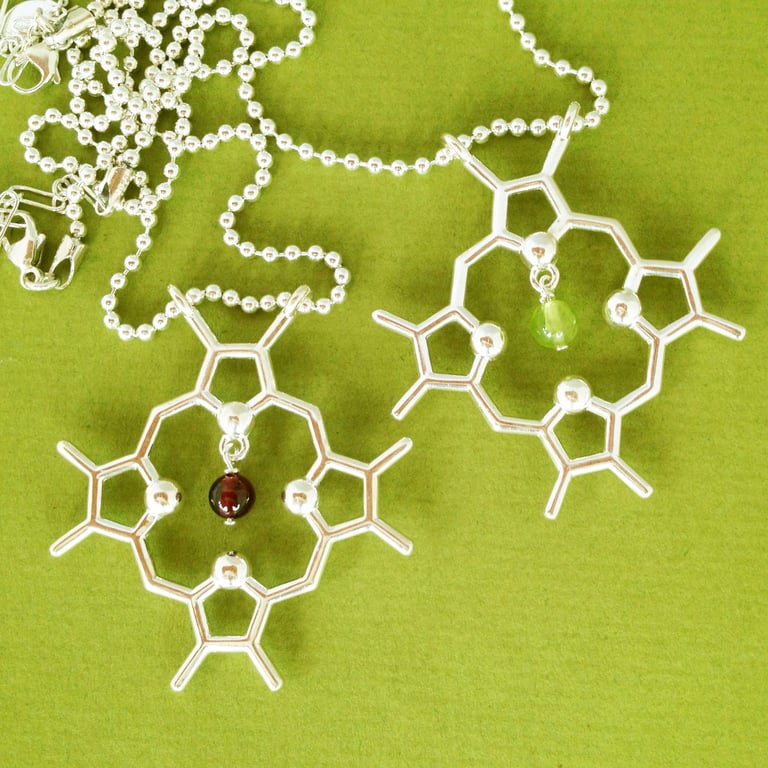chlorophyll/heme necklace