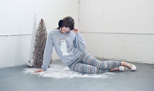 Image of "Ice-olated Polar Bear" Crew Neck Sweater