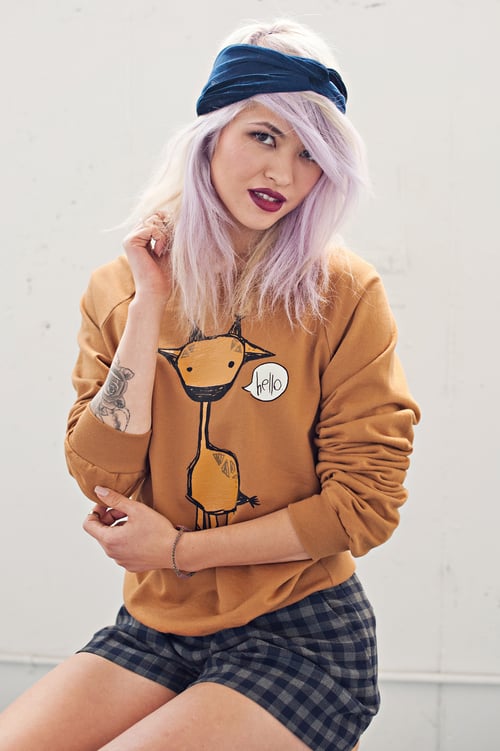 Image of "Marty the Giraffe" Unisex Crew Neck Sweater