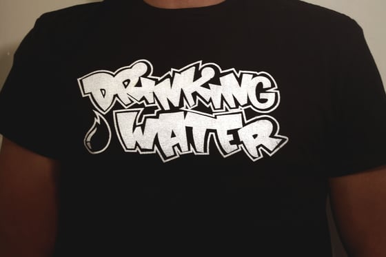 Image of DRINKING WATER T-SHIRT WATER DROP LOGO