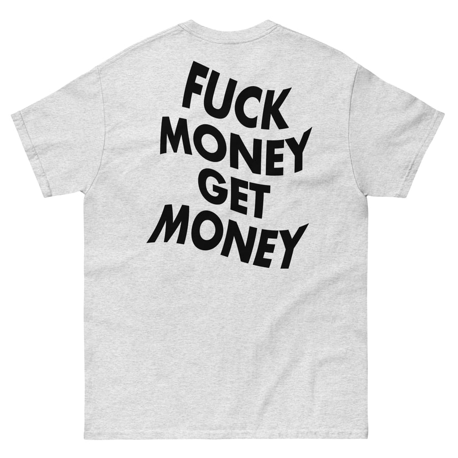 Image of BLACK FMGM LOGO ASH GREY TEE