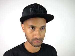 Image of BWS92 "Murder Font" Trucker Hat (BLK)