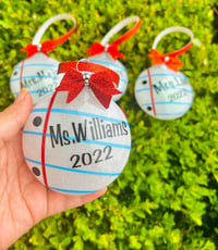 Image 5 of Teacher Christmas tree Ornament 