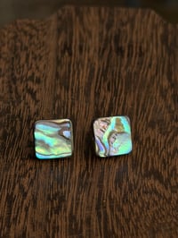Abalone Square Studs