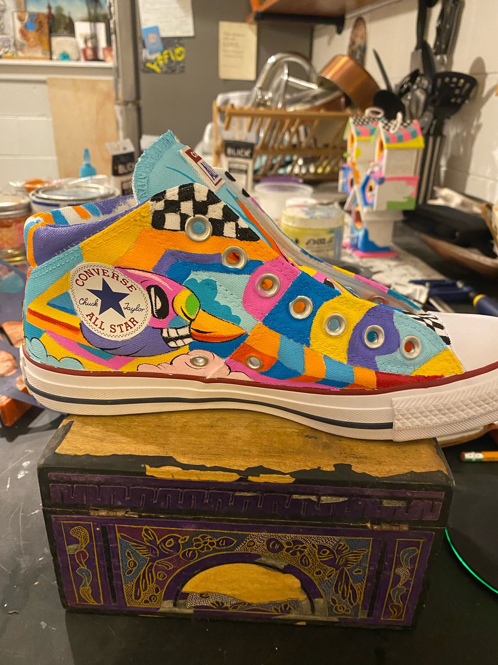 Custom pop art shoes