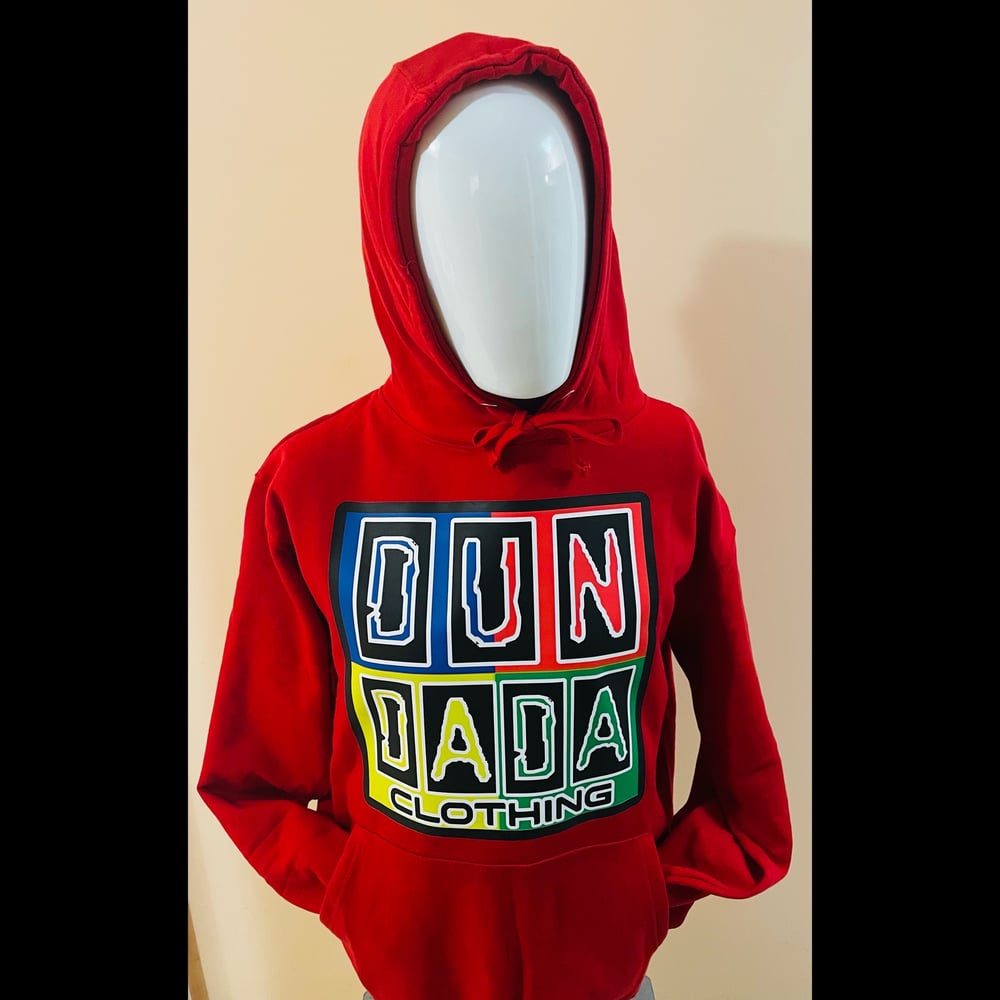 Red Cross Color Hoodie by 𝐃𝐔𝐍𝐃𝐀𝐃𝐀™