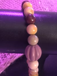 Image 2 of Frosted Mookaite Beaded Bracelet