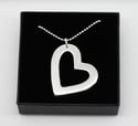 Large Heart Sterling Silver Necklace