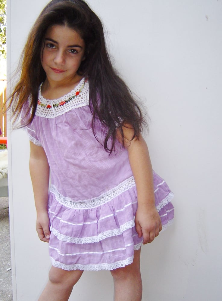 Image of Hand Embroidered Ecuadorian Child's Dress: CDT14