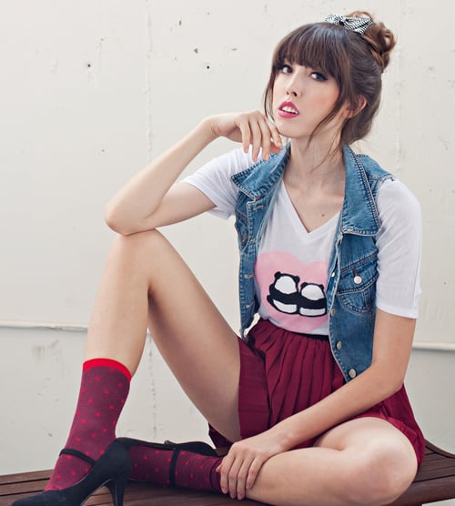 Image of "Panda Bums in Love" V-Neck Tee