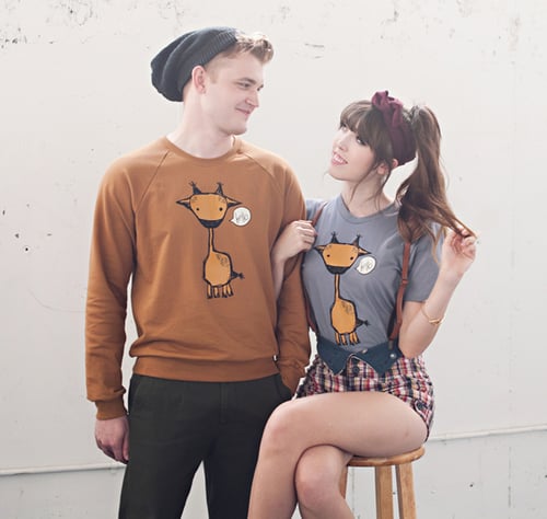 Image of "Marty the Giraffe" Unisex Crew Neck Sweater
