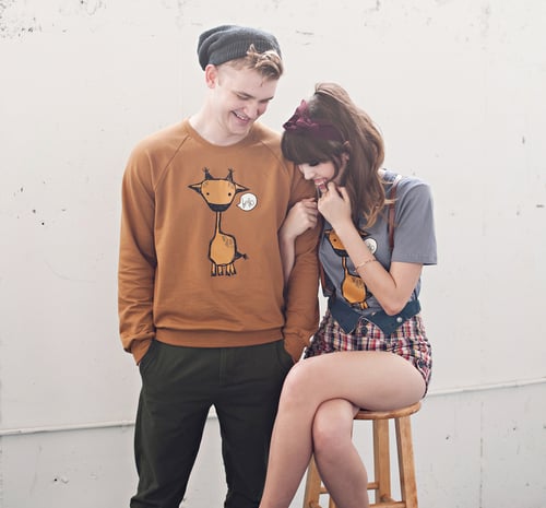 Image of "Marty the Giraffe" Unisex Crew Neck Sweater