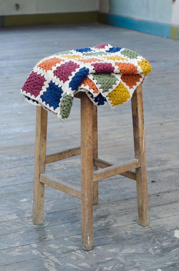 Image of Granny square afghan