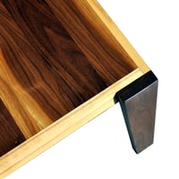 Image 1 of WALNUT & MAPLE OCCASIONAL TABLE