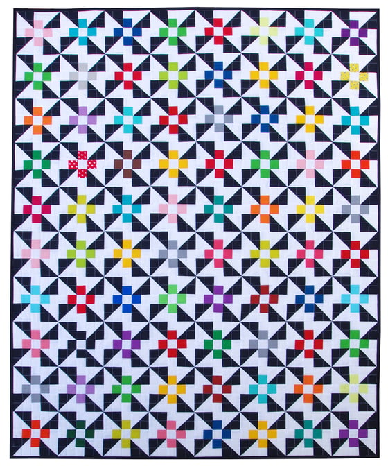 Image of Pinwheels and Daisies Quilts Pattern (pdf file)