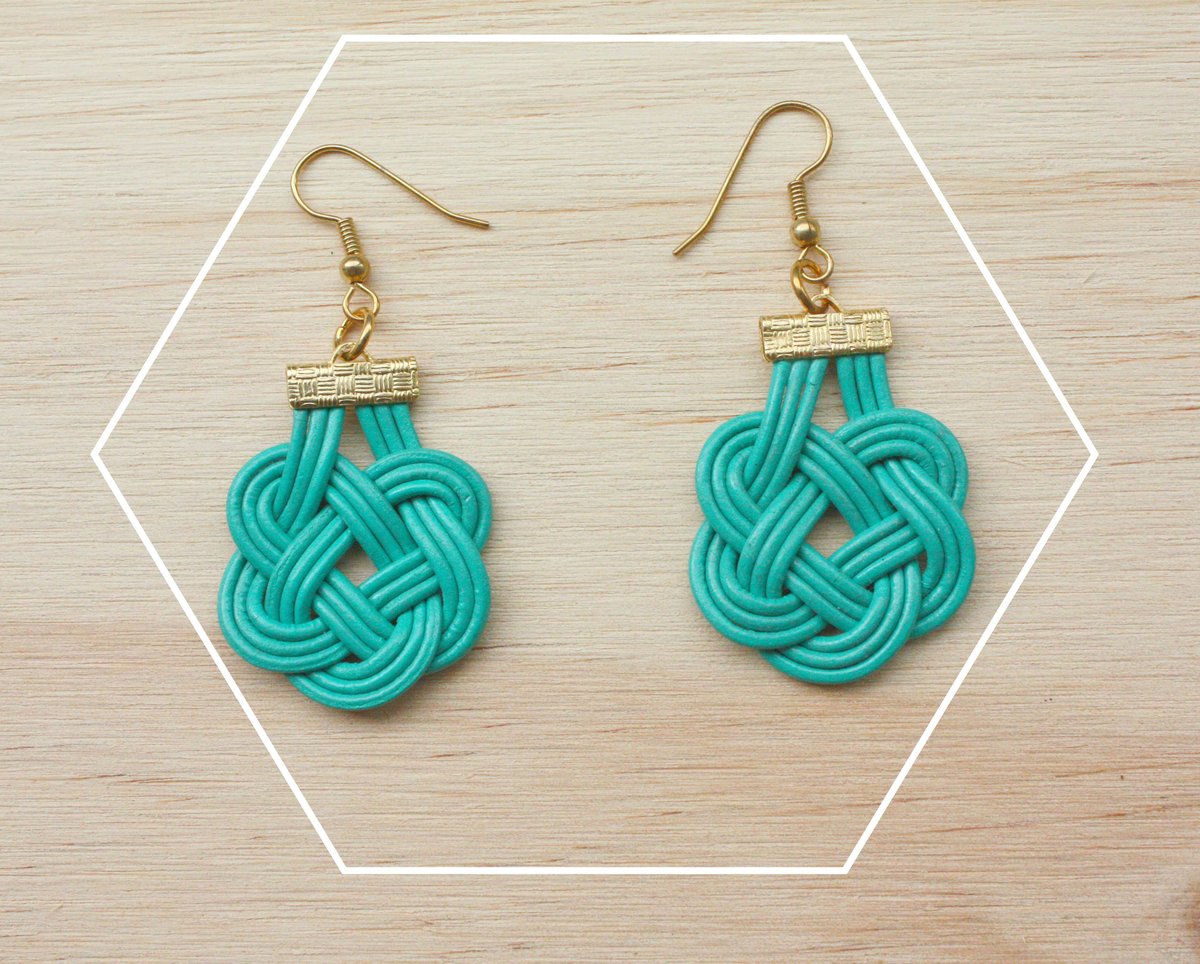 Celtic Knot Earrings / Muntedkowhai