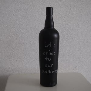 Black Chalkboarded Bottle