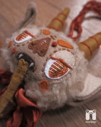 Image 4 of Krampus Textile Ornament | Handmade | Oatmeal