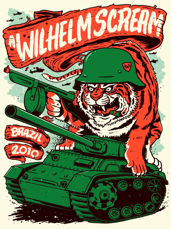Image of A Wilhelm Scream - Bulletproof Tiger Poster
