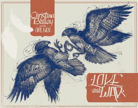 Image of Limited Edition 11x14 Poster of Love & War cover art by David Hale