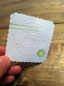 Image of 6 stamps with Christmas Tree