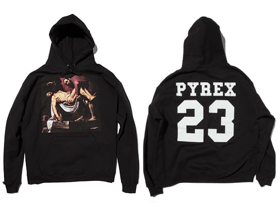Image of Pyrex Vision "Religion" All Black Hoodie