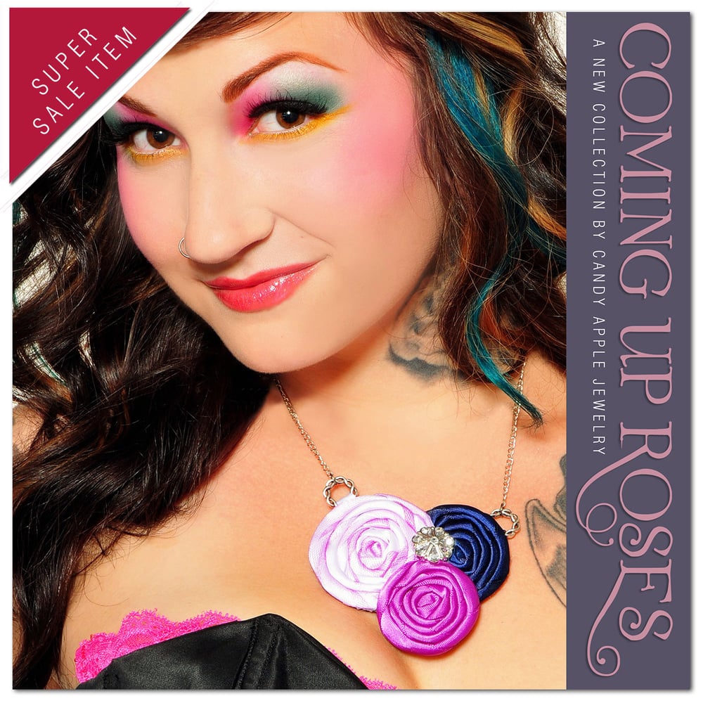 Image of Coming Up Roses • Blackberry Swirl Necklace - Originally 32.00