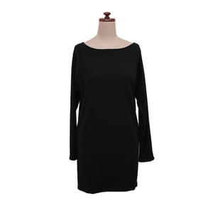 Image of black bamboo long top/dress