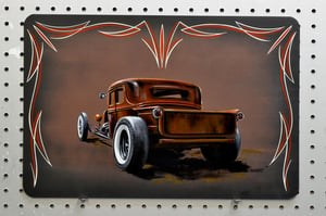 Image of Rat Rod Truck / Metal Print