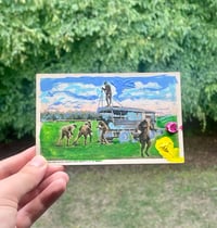 Reimagined Vintage Army Postcard