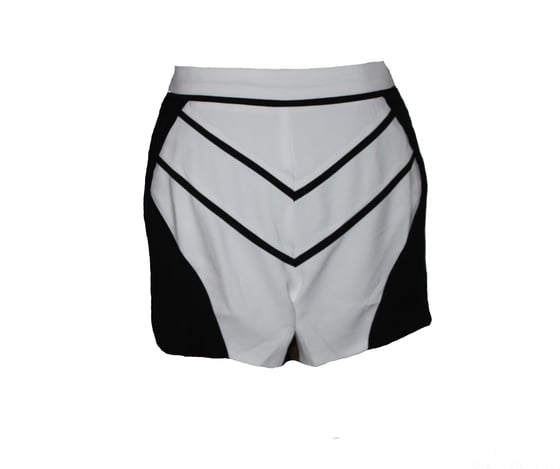 Image of ‘The Point’ Monochrome Paneled Shorts (NOW 30% OFF)