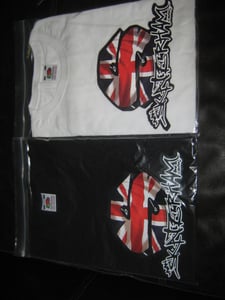 Image of SKATERHAM T-SHIRTS, UNION JACK, WHITE OR BLACK