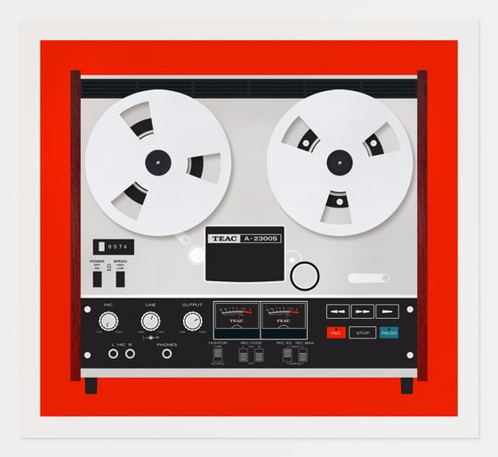 Image of TEAC Reel to Reel Screen Print