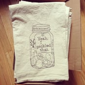 Image of flour sack towel - pickle