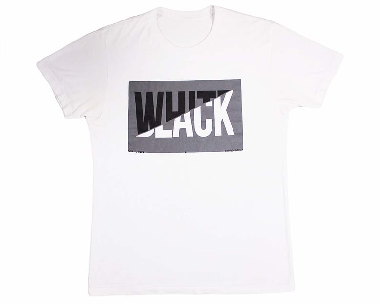 Image of Black/White White Box Logo Tee