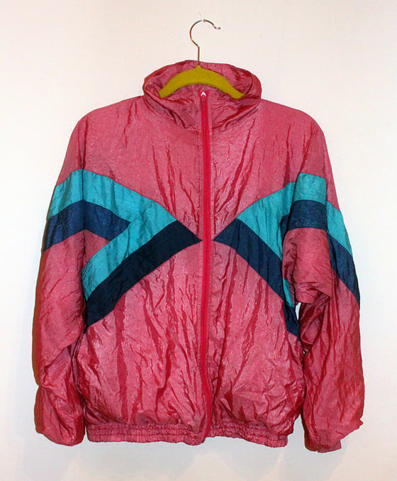 Image of Ladies Vintage 1980's Nylon Windbreaker Jacket