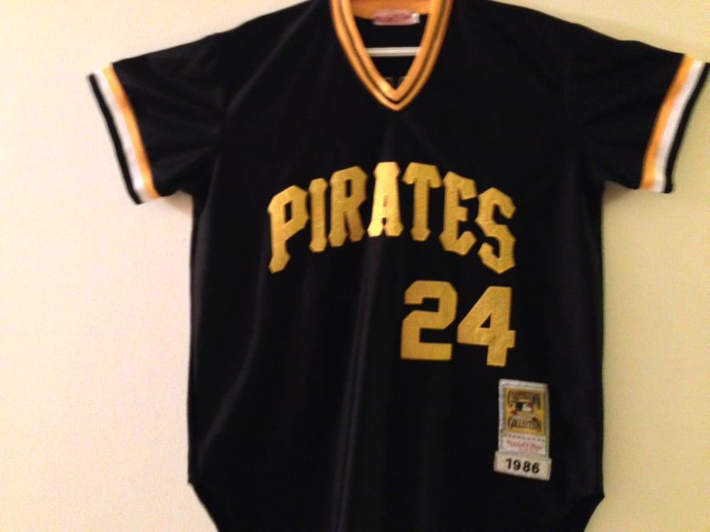 Barry Bonds Pirates Mitchell & Ness Cooperstown Collection - Stitched