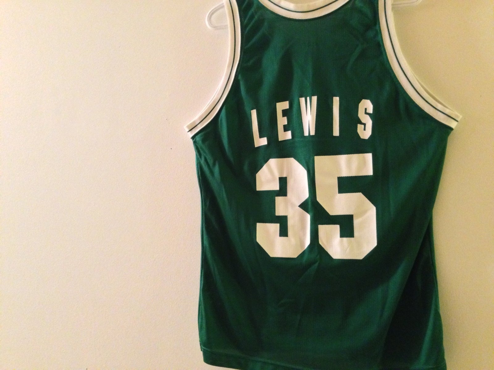 Champion Celtics Reggie Lewis Jersey 