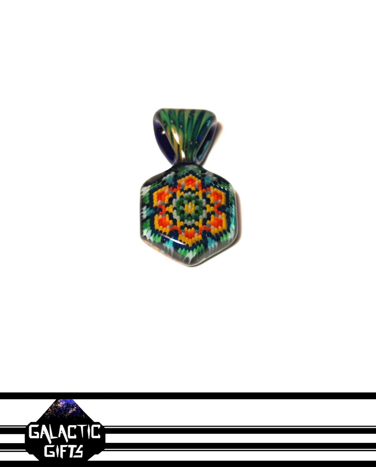 Image of Robin Moore + Stoke Glass Sacred Peyote Collab Pendant