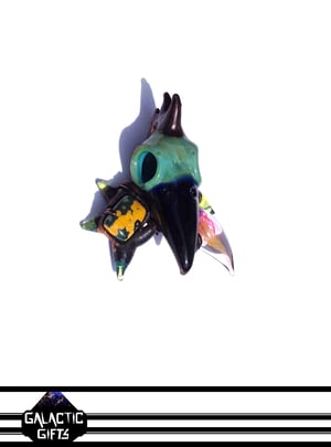 Image of Brandon Martin + Amanda Sondra + Calvin Mickle Bird Skull Collab Pendant 