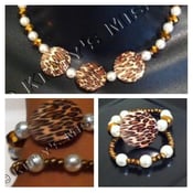 Image of Cheetah Necklace with matching bracelet 