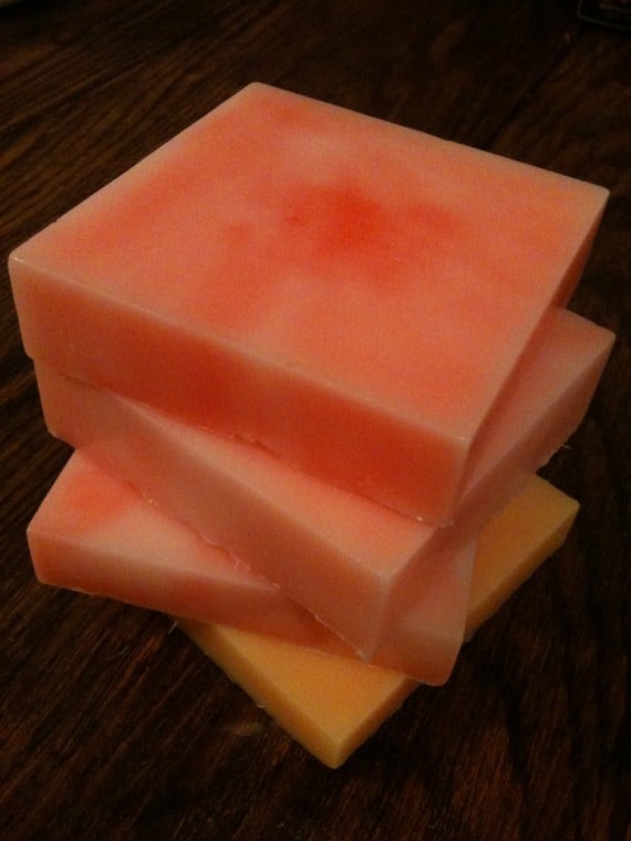 Image of Pretty in Pink Custom Made Luxury Shea Butter Soap: You choose scent 