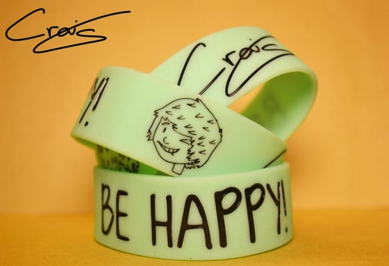 Image of Be Happy! Craig's Aqua Wristband!