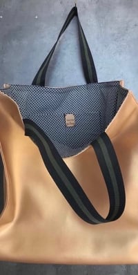 Image 1 of Large handmade shopping bag - gold