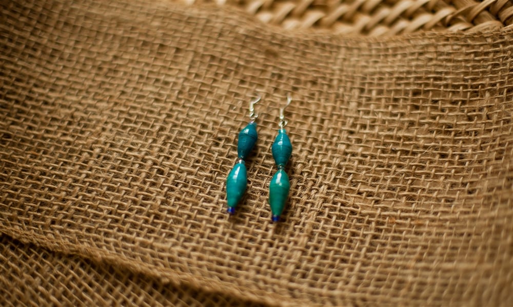 Image of Magazine Bead Earrings