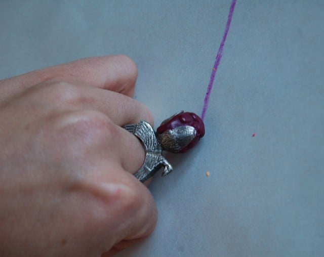 Image of Maroon Crayon Ring